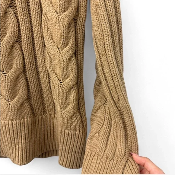 Banana Republic Camel Cable Knit Thick Sweater - Picture 5 of 6